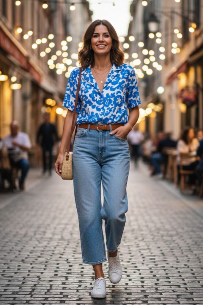 10. Playful Pop With a Patterned Shirt