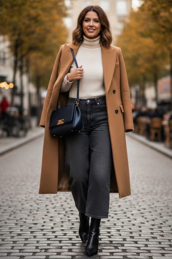 13. Refined Weekend Look With a Structured Coat