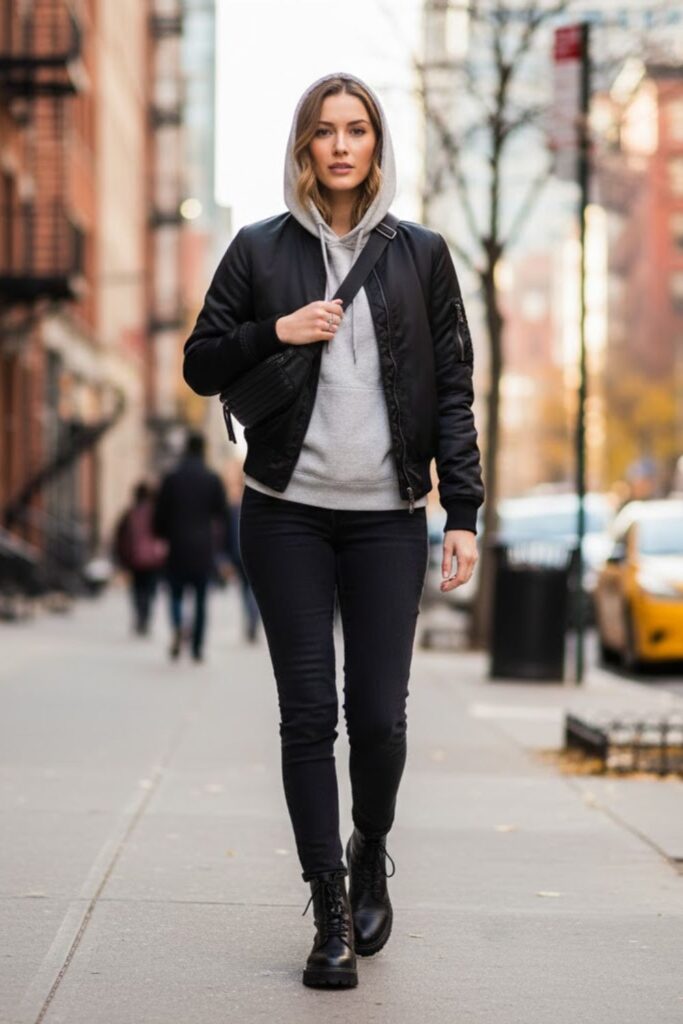 14. Hoodie and Bomber Jacket
