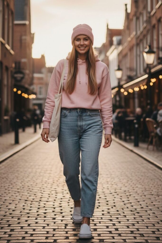 5. Relaxed Weekend Style With Hoodie