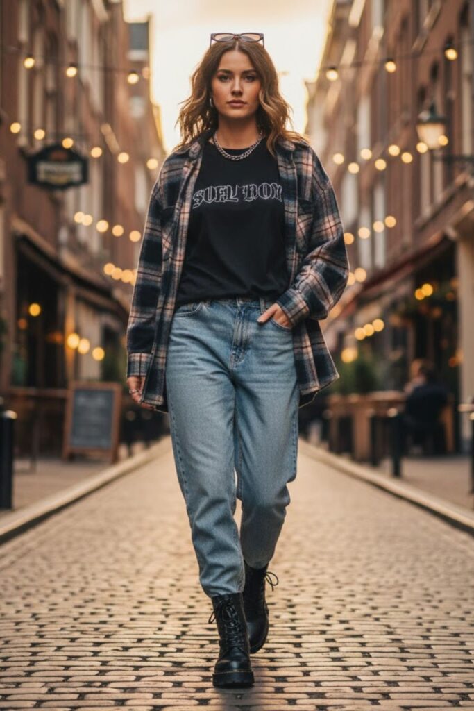 7. Modern Edge With Graphic Tee