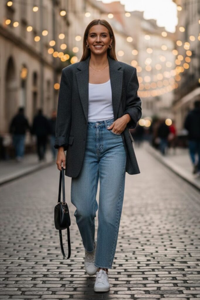 8. Oversized Blazer Casual Look