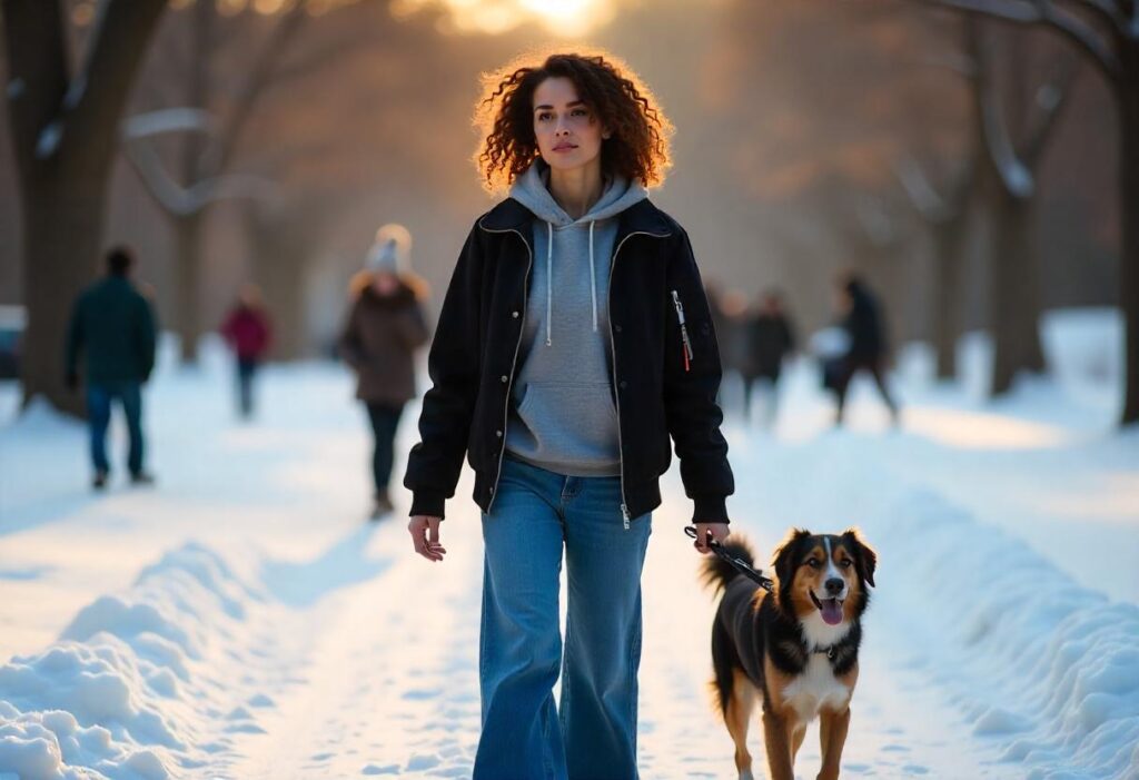How to Style Wide Leg Jeans in Winter