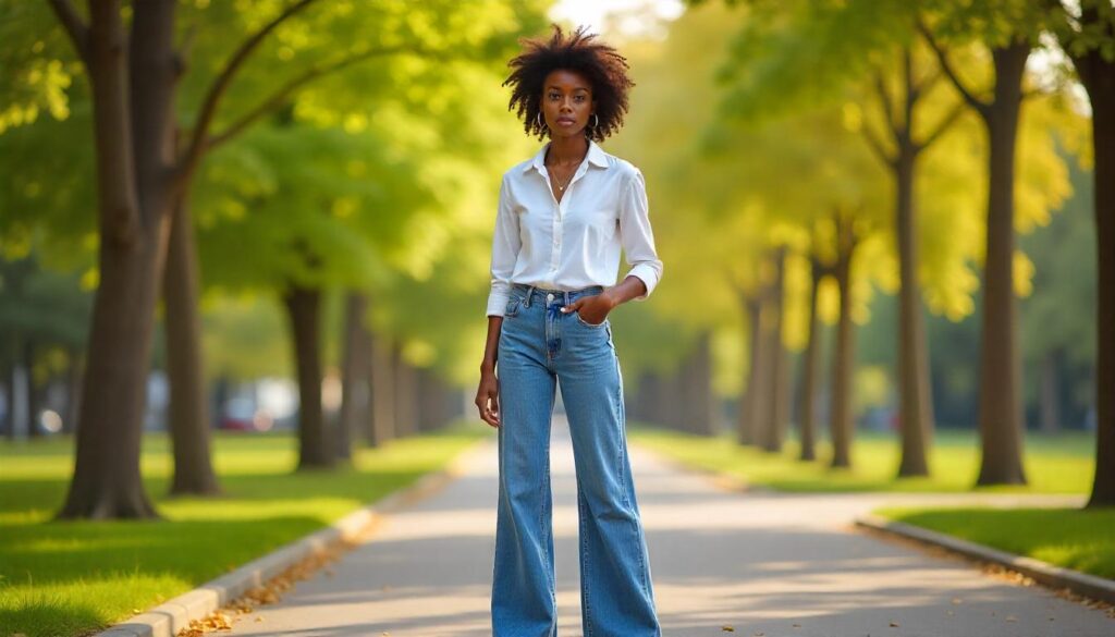 How to Wear Wide Leg Jeans