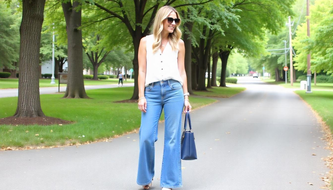Wide Leg Jeans Outfit Ideas for Summer