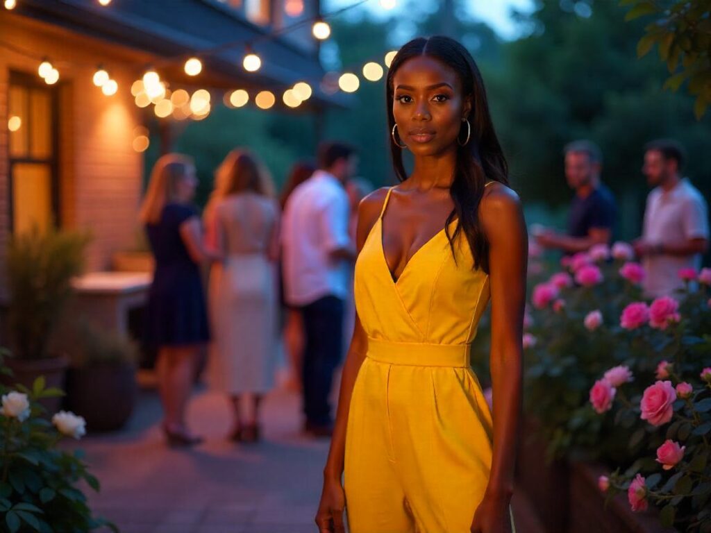 garden party outfit black women