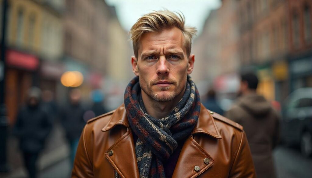 scarf outfit men