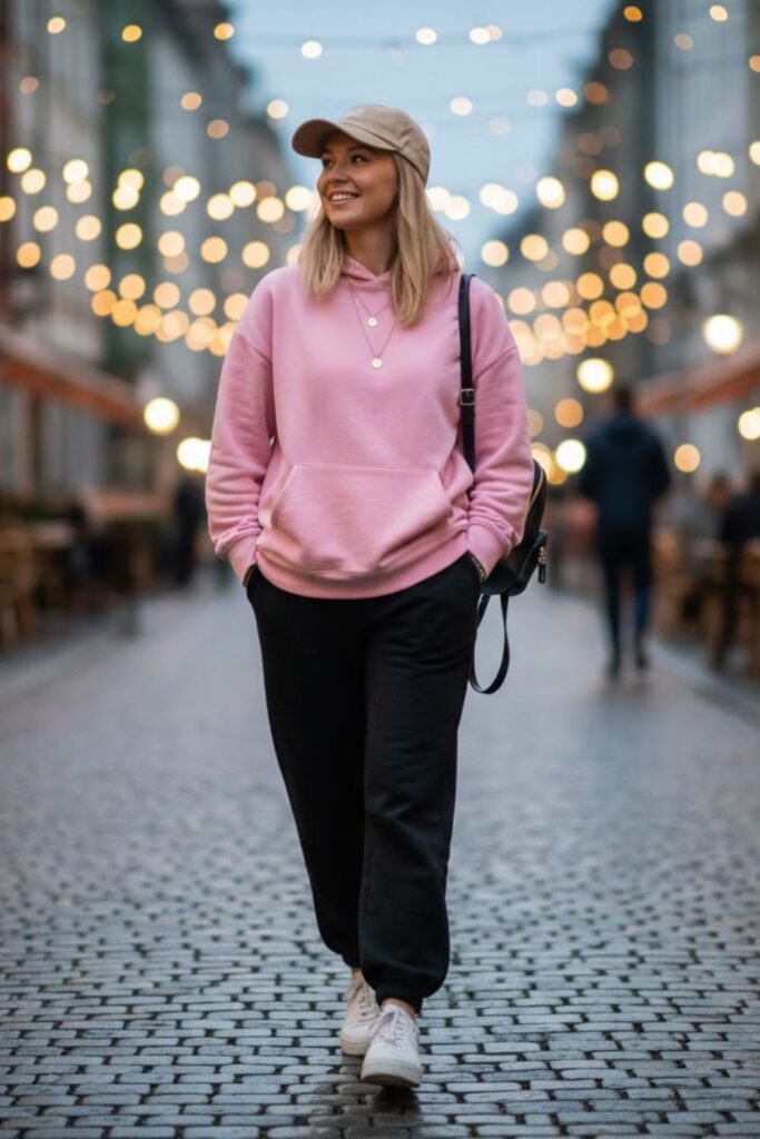 1. Classic Hoodie Look