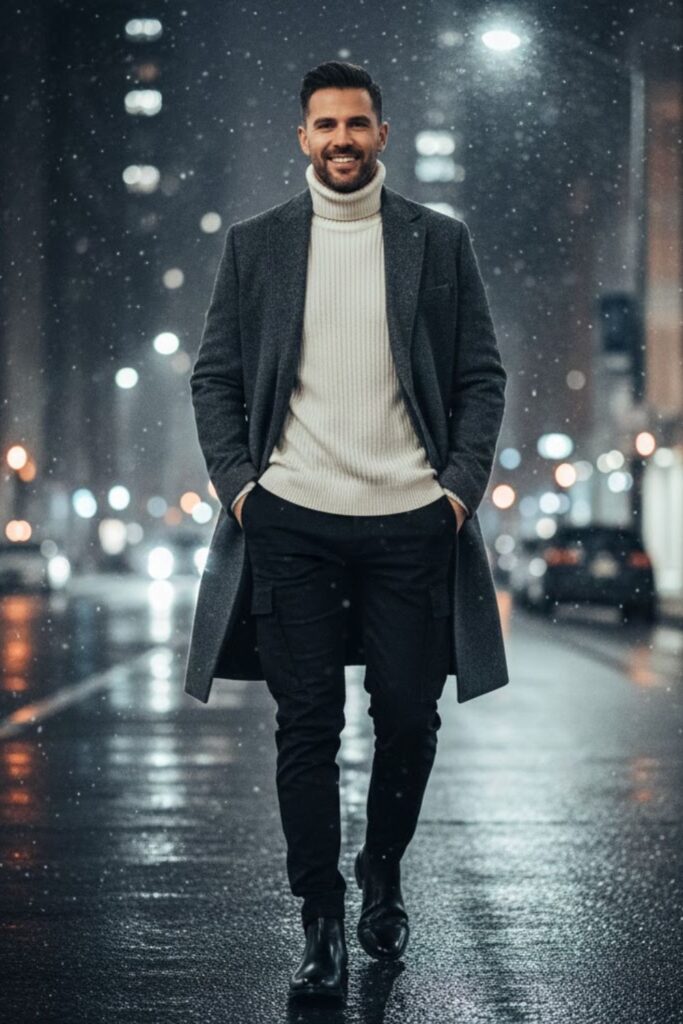 11. Cargo Pants With a Longline Coat