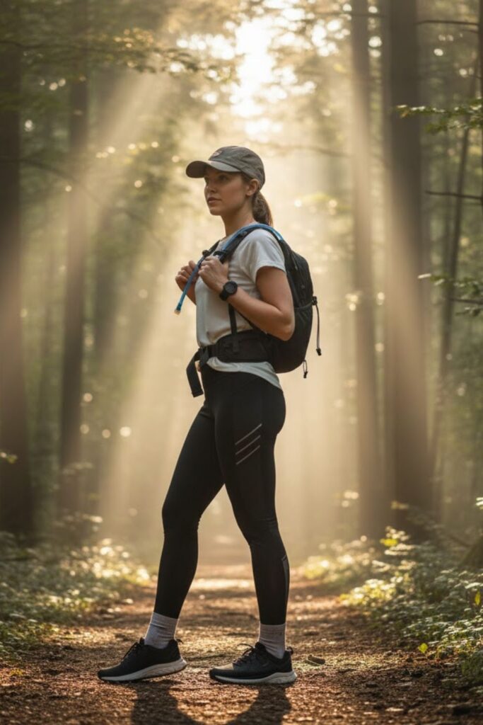 12. Lightweight Reflective Leggings with Breathable Top