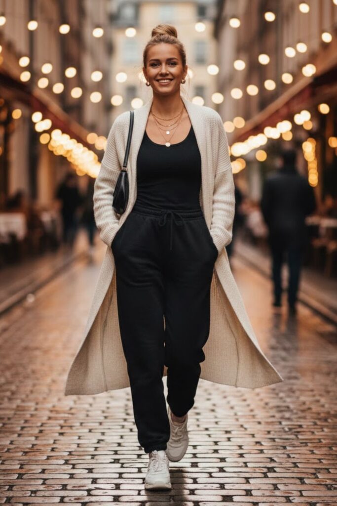 14. Longline Cardigan Layer
