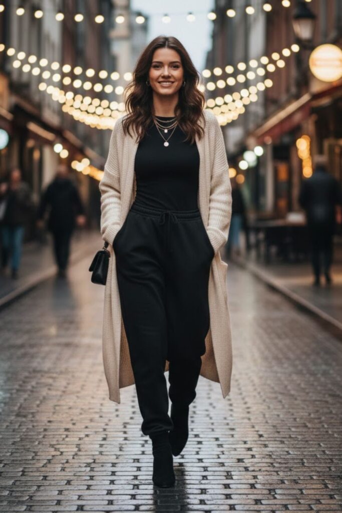 14. Longline Cardigan Outfit