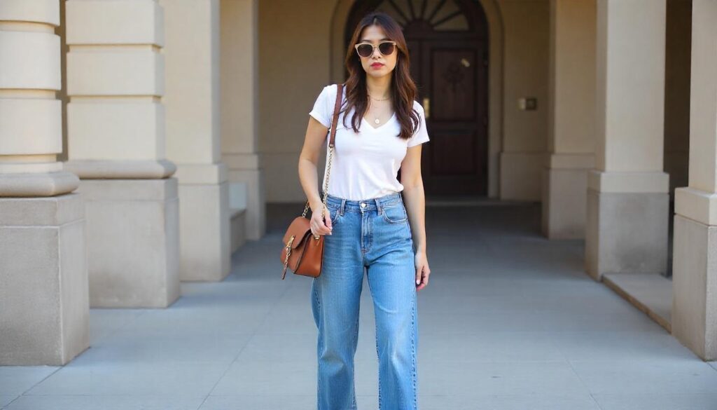 Baggy High-Waisted Jeans Outfit