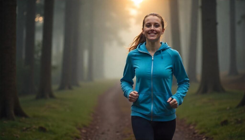 Blue Zip-Up Hoodie Outfit