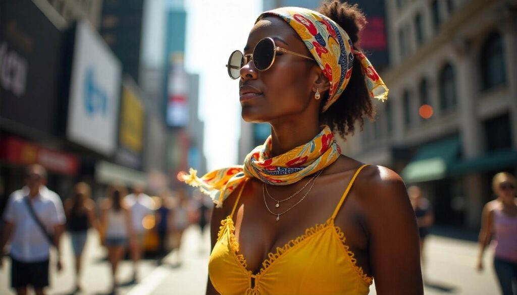 How to Wear a Silk Scarf