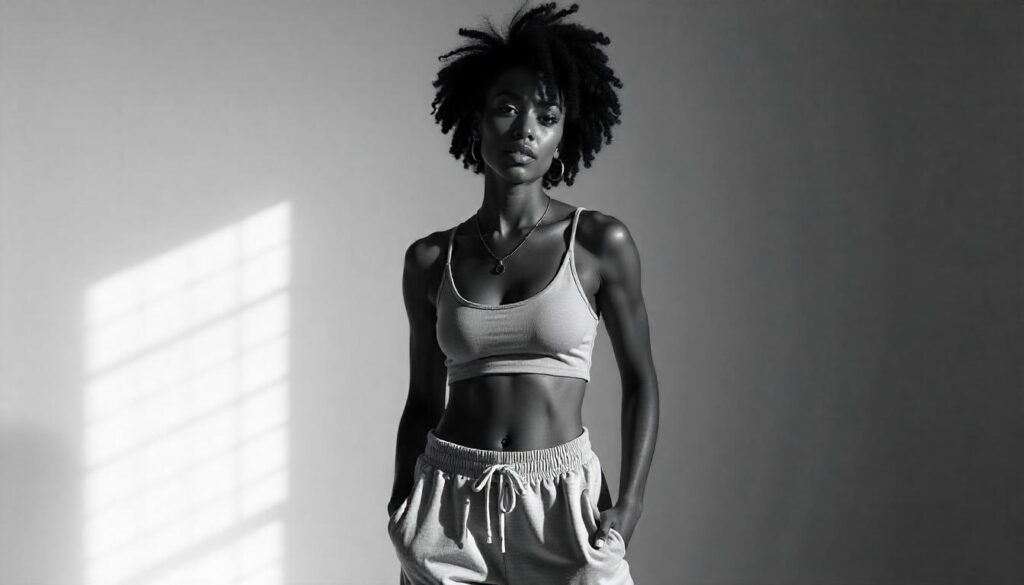 sweatpants outfit black women