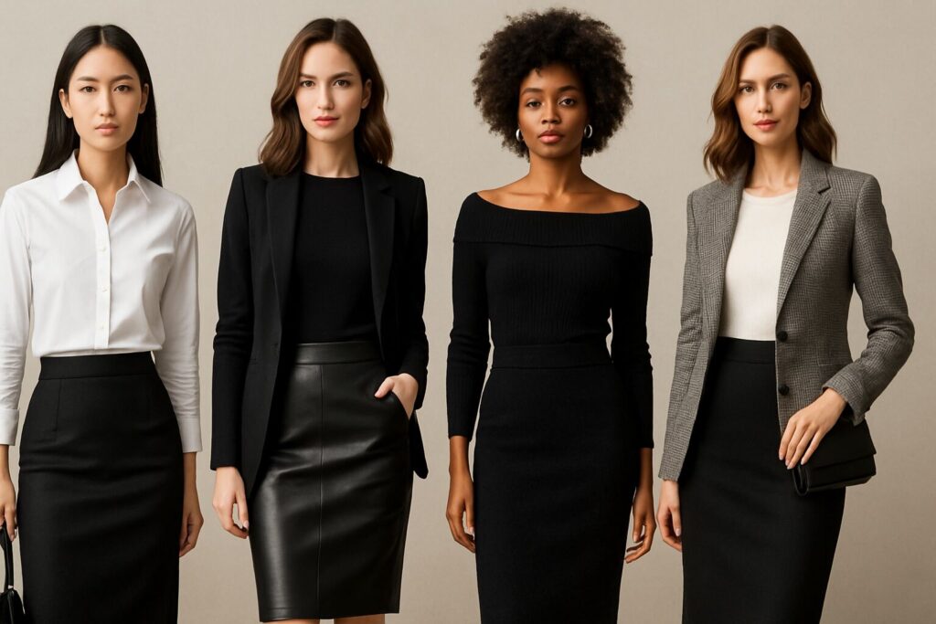 30+ Black Pencil Skirt Outfit Ideas