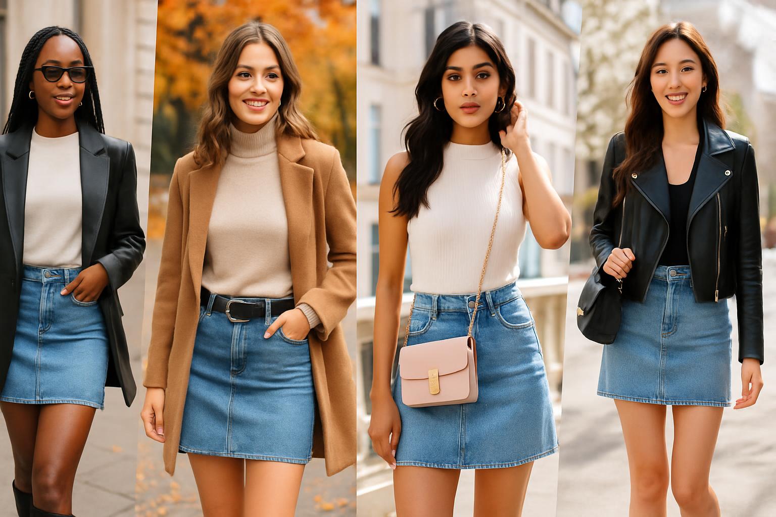 30+ Denim Mini Skirt Outfit Ideas for Every Season and Style