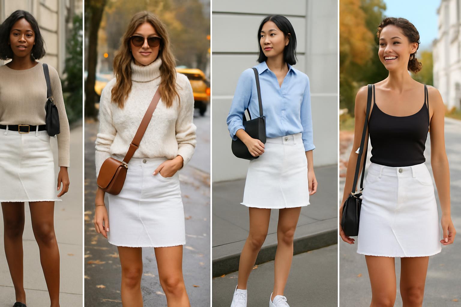 30+ White Denim Skirt Outfit Ideas for a Fresh and Timeless Style