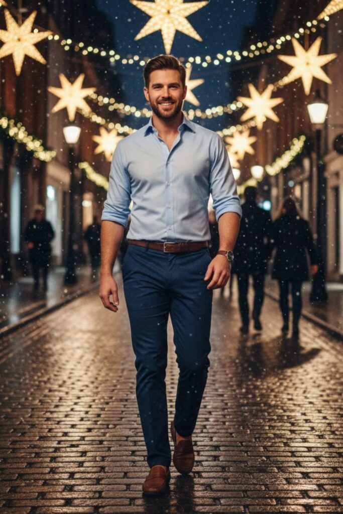 11. Button-Up Shirt with Chinos