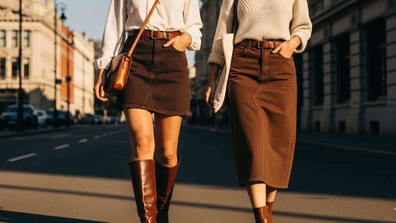 15 Brown Denim Skirt Outfit Ideas: Timeless, Versatile, and Chic Looks