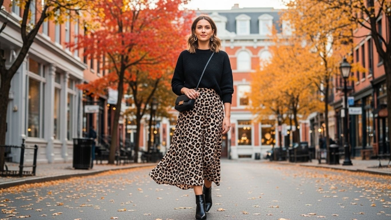 15 Leopard Skirt Outfit Fall Ideas That Are Stylish and Timeless