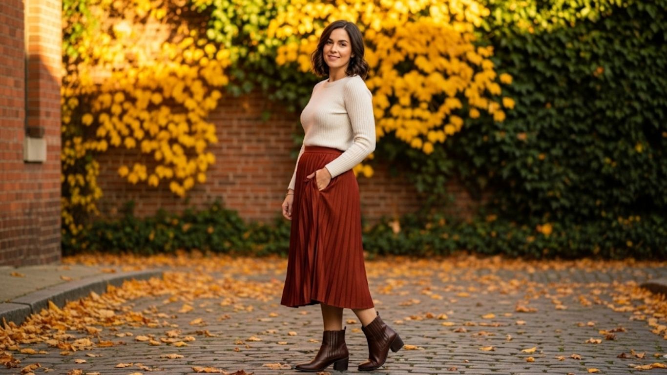 15 Pleated Skirt Fall Outfit Ideas to Stay Chic and Seasonal