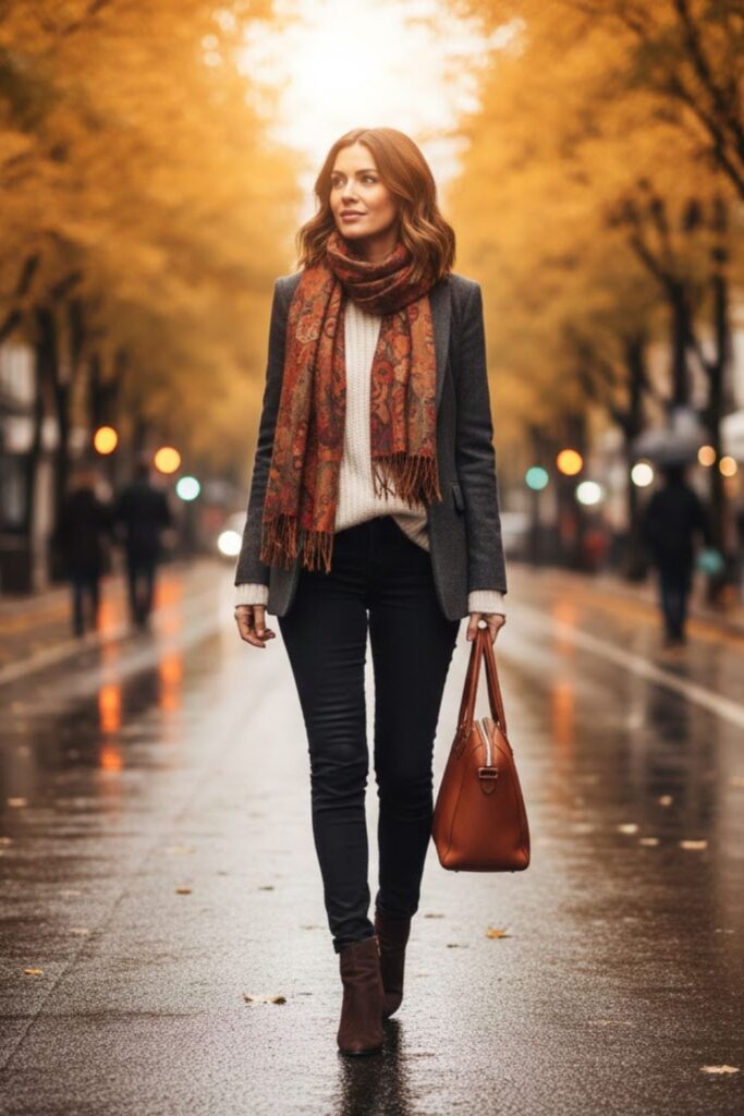Black Jeans with Brown Boots