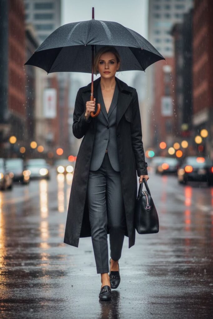  Monochrome Suit with Waterproof Accessories