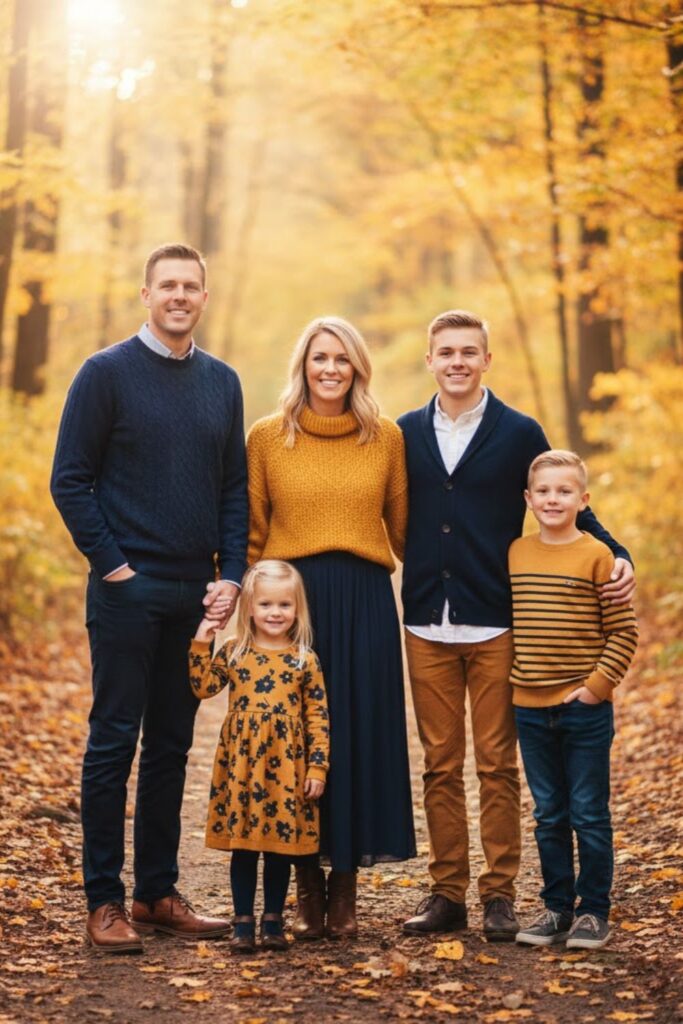Mustard and Navy Combo