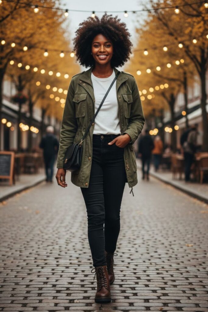 Olive Green Utility Jacket