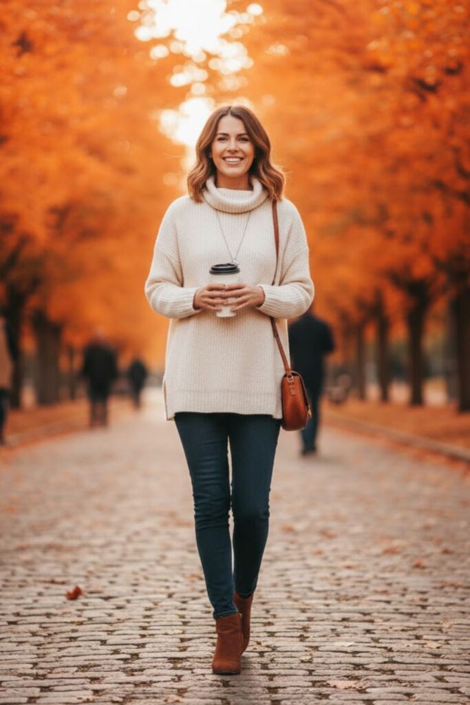 Oversized Sweater with Skinny Jeans