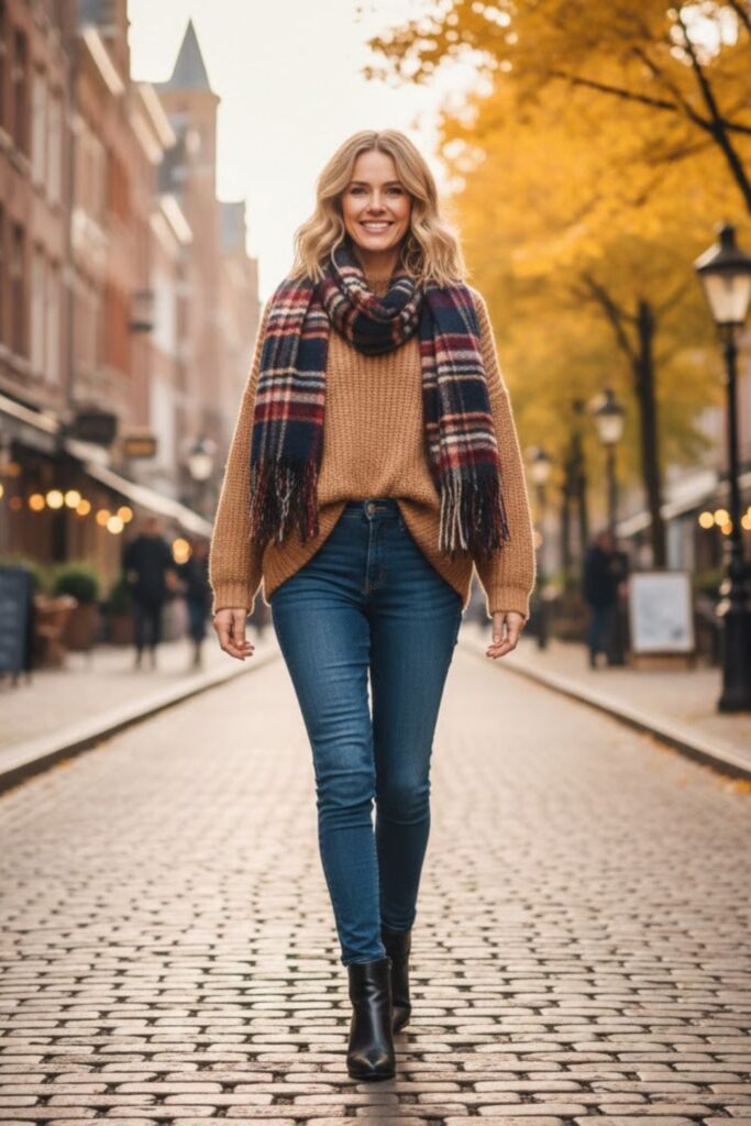 Oversized Sweater with Skinny Jeans