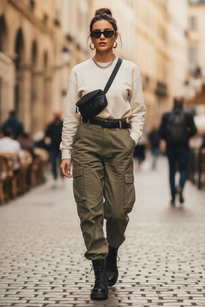 Sweatshirt with Cargo Pants