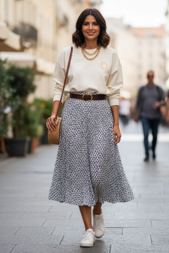 Sweatshirt with a Skirt