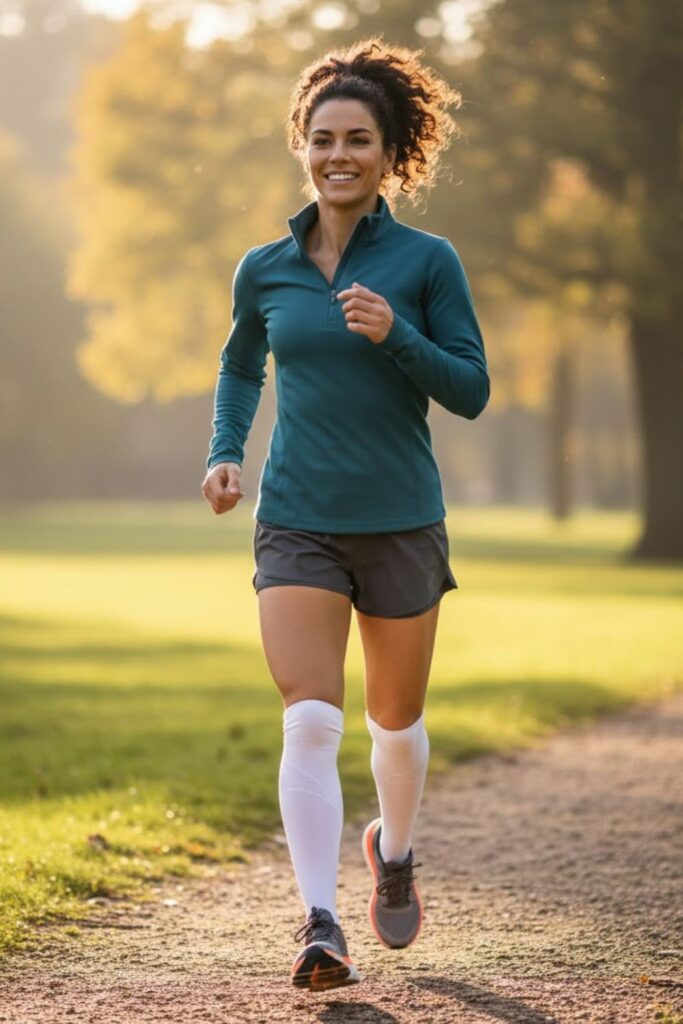 Thermal Half-Zip with Running Shorts