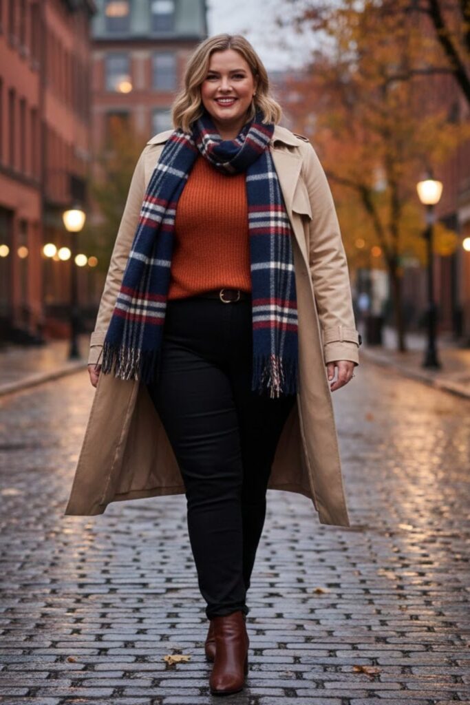 Trench Coat with Black Jeans