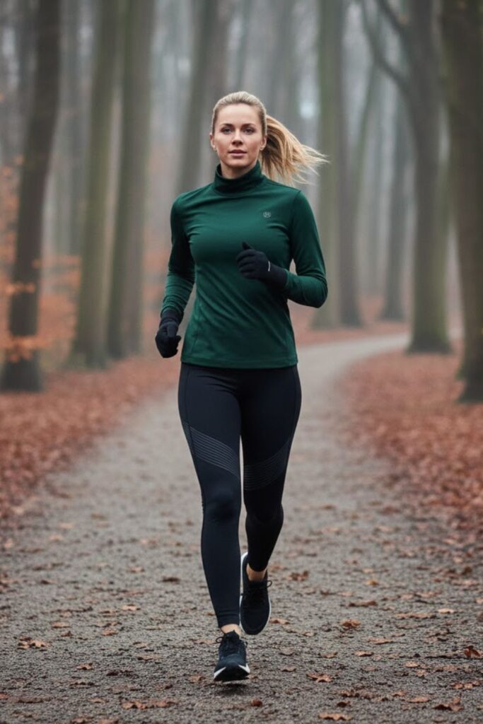 Turtleneck Base Layer with Running Tights