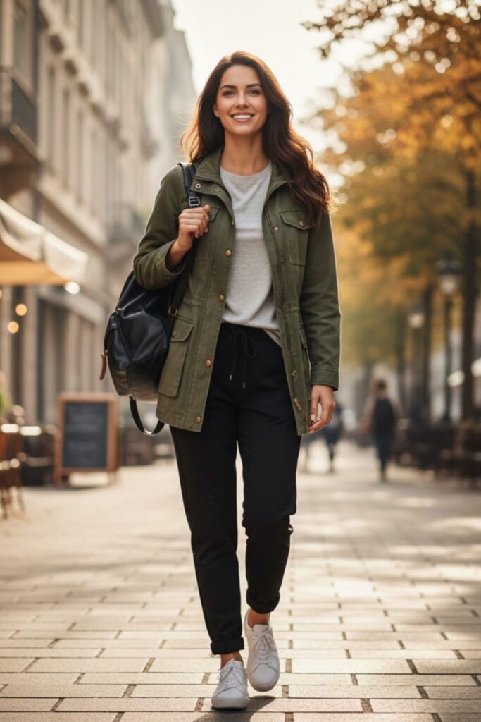 Utility Jacket with Tee and Joggers
