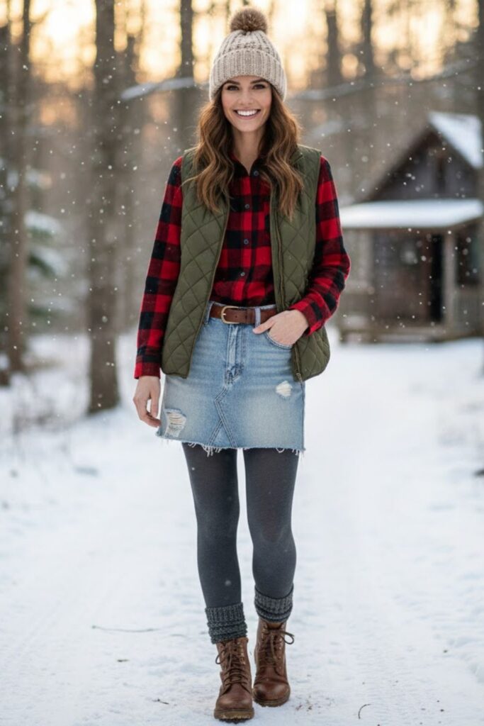 10. Flannel Shirt and Vest