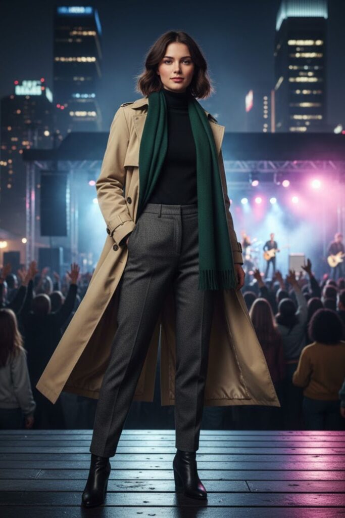 10. Urban Trench Coat Outfit