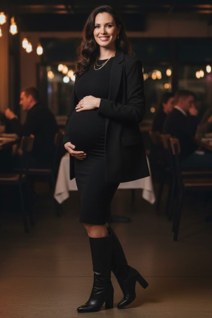 11. Bodycon Dress with Blazer