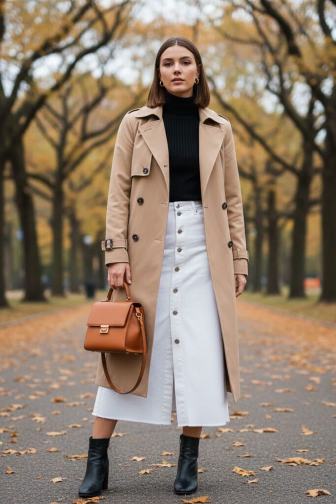 11. Chic Layering with a Trench Coat