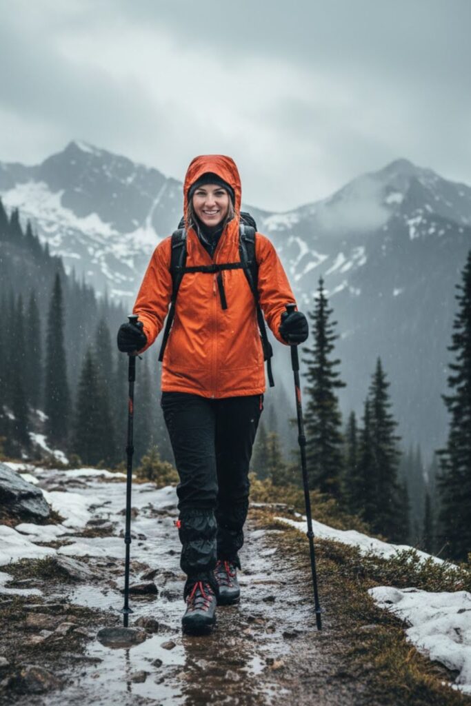 11. Hardshell Jacket with Waterproof Pants and Gaiters