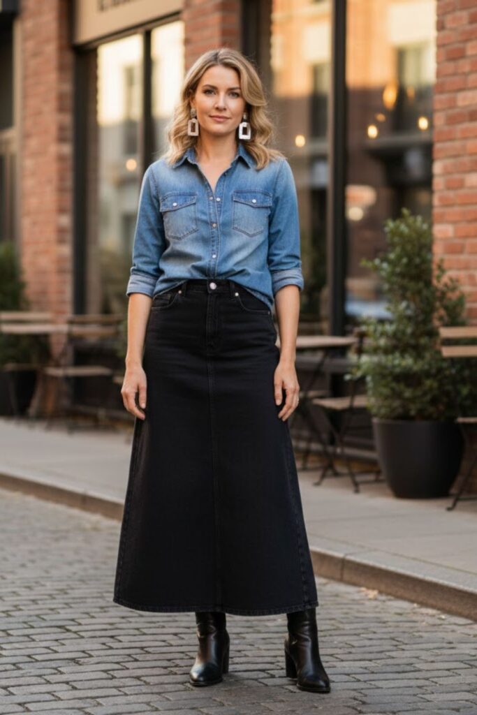 11. Laid-Back Denim-on-Denim Combo