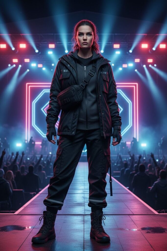 11. Layered Techwear Aesthetic