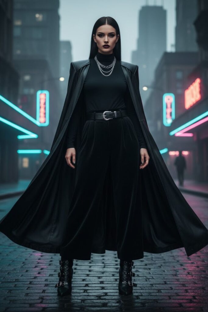 11. Long-Sleeve Bodysuit with Flared Pants