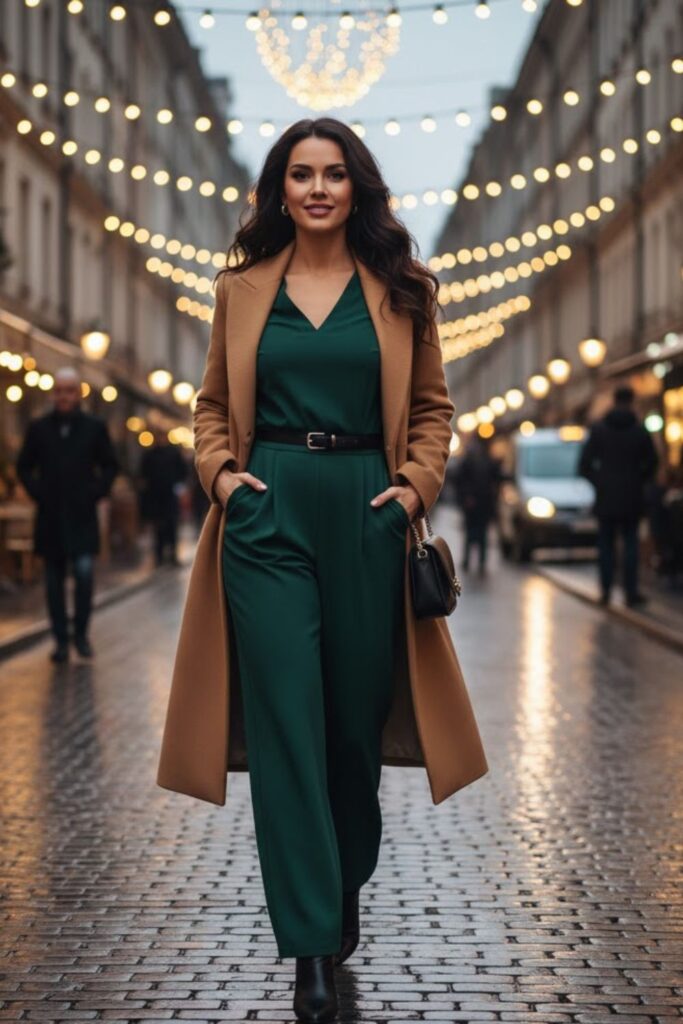 12. Jumpsuit with Tailored Coat