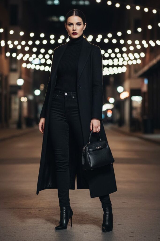 12. Monochrome All-Black Look