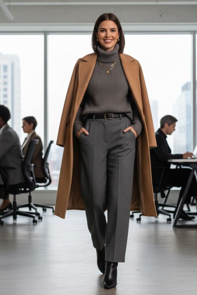12. Monochrome Winter Outfit